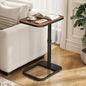 Kitstorack Upgraded TV Tray Table with Panel Lock, 90° Flip-Over Design & Adjustable Height, Sofa Arm Side Table for Eating, Laptop, Couch, Bed, or Small Spaces, Espresso - color: Espresso, style: Auto-locking