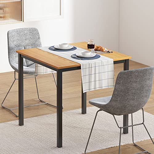 DlandHome Small Computer Desk for Home Office Table Writing Table for Small Spaces Study Table Laptop Desk 31.5x31.5 Inch