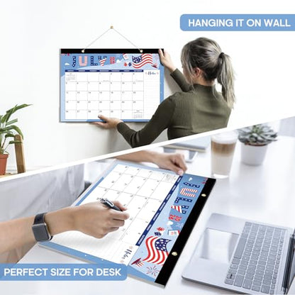 Desk Calendar 2026-2027, 18-Month Calendar Runs from July 2026 to December 2027, Large 17" x 12" Monthly Desktop & Wall Calendar for Home & Office - Festival - color: c-Festival, size: Jul 2026 – Dec 2027