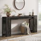 Tribesigns 70.9-Inch Extra Long Console Table, Farmhouse Wood Sofa Table Behind Couch, Narrow Entryway Accent Table for Living Room, Hallway, Entrance, Foyer, Black - color: Black