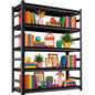 5 Tier Metal Bookshelf, Adjustable Tall Bookcase, Heavy Duty 3000 LBS Modern Deep Book Shelf, Bolt-Free Storage Shelves for Living Room, Home Office, Garage, 36" Wx 16" Dx 71.2" H - size: 5 Tier-36"Wx 16"Dx 71.2"H