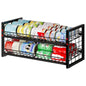 JKsmart 2-Tier Stackable Can Organizer, Extra-Long Can Holders for Pantry Storage, Adjustable Can Dispenser Holds Up to 64 Cans, 12mm Metal Frame, Super Sturdy Racks for Various Canned Food Soda - size: XL-(1 pack)