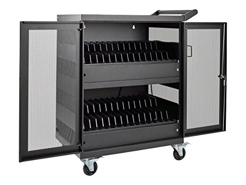 Tripp Lite 32-Port AC Charging Cart Storage Station for Chromebooks, Laptops & Tablets - Secures Devices in Locking, Vented, Wall-mountable Steel Cart - 2-Year Warranty (CSC32AC) - size: 32 AC Port, style: Cart