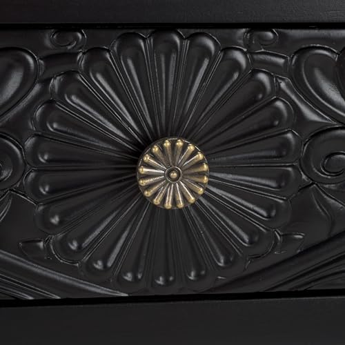 SAFAVIEH Home Collection Josie Black 2-Drawer Console Table for Living Room Foyer Bedroom Hallway Entryway Office - color: Black