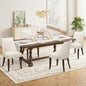 Upholstered Dining Chairs Set of 4, Mid Century Modern Kitchen Chairs with Back, Farmhouse Fabric Side Dining Room Chairs with Wood Legs for Dining Room Restaurant, Beige - color: Beige-new, size: Set of 4
