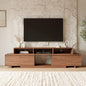 Extendable TV Stand for 65-100 Inch TVs, Modern Low Profile Entertainment Center & Media Console Collection for Living Room (Walnut, 63"-94.5") - size: 63"-94.5"