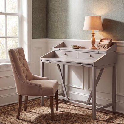 Safavieh American Homes Collection Wyatt Grey Writing Desk - color: Quartz Grey