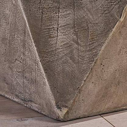 Christopher Knight Home Manuel Weight Concrete Accent Table, Light Gray - color: Manue,light Gray