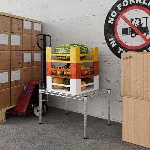 18" Deep x 24" Wide x 14" Height Wire Shelving Kit | 1-Tier | NSF Commercial Storage Rack Unit - size: 18" Deep x 24" Wide