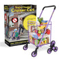 dbest Products Stair Climber Cruiser Cart Shopping Grocery Rolling Folding Laundry Basket on Wheels Foldable Utility Trolley Compact Lightweight Collapsible, Purple - color: Purple, style: Stair Climber
