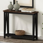ChooChoo Console Table for Entryway Sofa Tables Living Room Farmhouse, Hallway Foyer Table Narrow with Shelf, Black - color: Black, size: 11.8"d X 39.4"w X 31.5"h