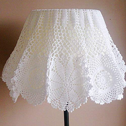 Damanni Cotton Handmade Crochet Lace Tablecloth Doilies Doily,Round,White,27 Inch - color: White, size: 27" (Round)