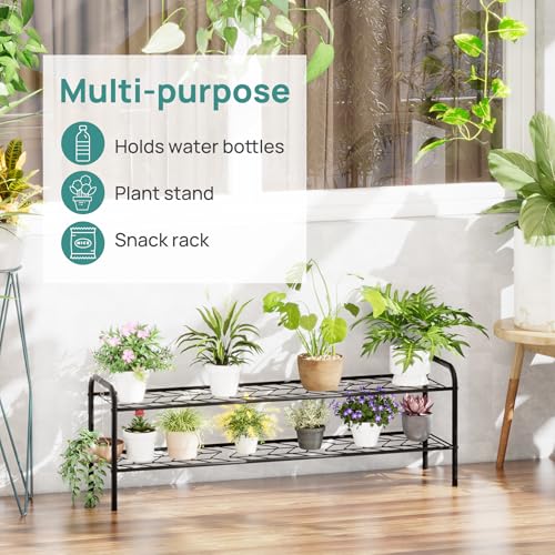 viewcare 2-Tier Shoe Rack for Closet, Extra Long Shoe Rack for Entryway & Garage, Sturdy Metal Construction, Shoe Organizer Holds 9-13 Pairs - size: 2-Tier(Extra Long)