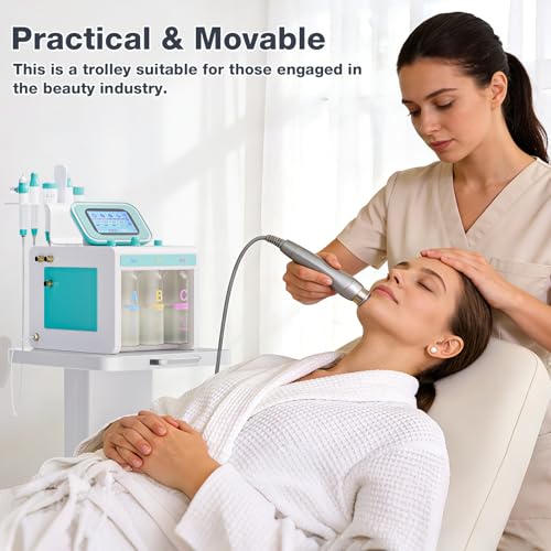 Noverlife Esthetician Trolley Cart, 220lbs Load, Beauty Salon Trolley Stand | All-metal Carbon Steel Body, Silent 360°Casters with Locking Brakes, Esthetician Rolling Cart for Spa Machines - color: Classic - White