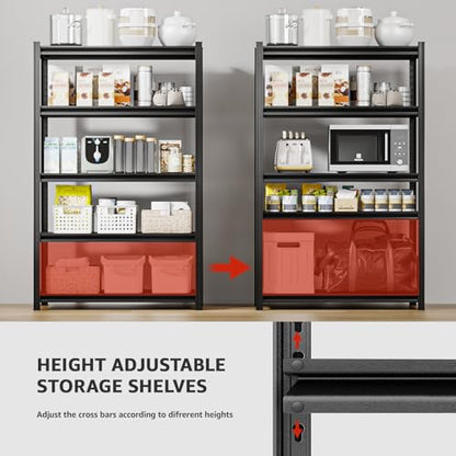 5-Tier 35" W x 15.8" D x 72" H Garage Shelving 3000LBS Storage Shelves Heavy Duty Metal Shelf Unit Adjustable Basement Industrial Storage Racks (72 * 35 * 15.8) - size: 5T 35" W x 15.8" D x 72" H