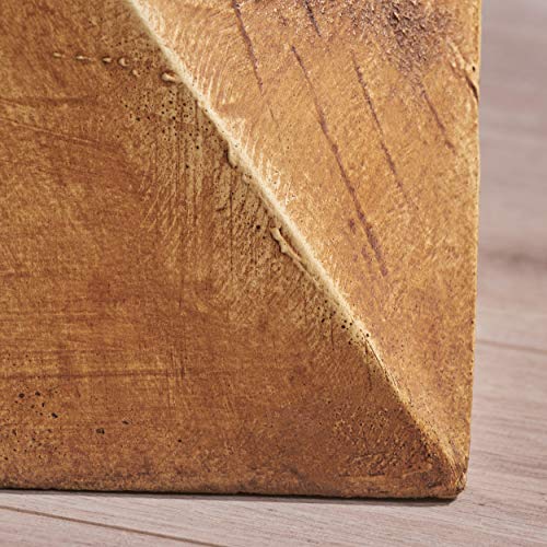 Christopher Knight Home Manuel Light-Weight Concrete Accent Table, Natural, 12.5D x 12.5W x 17.75H in - color: Manue,natural