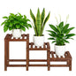 Corner Ladder Plant Stand Indoor, Plant Display Rack for 3 Plants | 3 Tier High Low Flower Stand, Rectangular step Plant Shelf for Indoor Plants, Long Plant Stand for Patio Balcony Living Room