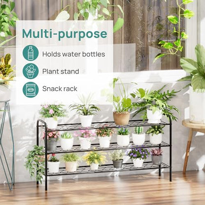 viewcare Long Shoe Rack for Closet, 3-Tier Extra Long Shoe Rack for Entryway & Garage, Sturdy Metal Construction, Shoe Organizer Holds 15-18 Pairs - size: 3-Tier(Extra Long)