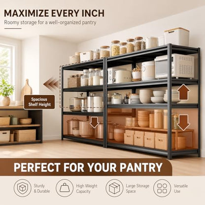 3 Tier Metal Bookshelf, Adjustable Tall Bookcase, Heavy Duty 1800 LBS Modern Deep Book Shelf, Bolt-Free Storage Shelves for Living Room, Home Office, Garage, 27.6" Wx 13.8" Dx 31.5" H - size: 3 Tier-27.6"Wx 13.8"Dx 31.5"H