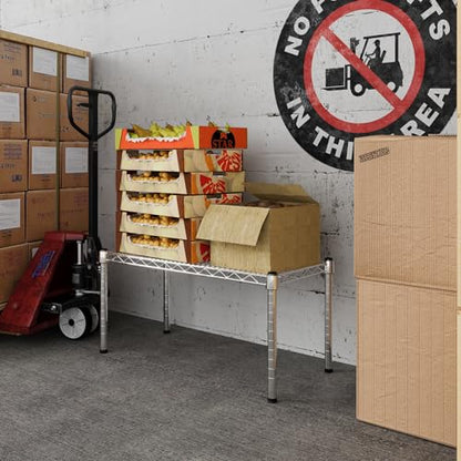 14" Deep x 30" Wide x 14" Height Wire Shelving Kit | 1-Tier | NSF Commercial Storage Rack Unit - size: 14" Deep x 30" Wide
