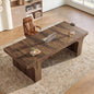 Tribesigns 70.87" Executive Office Desk with Arched Design, Rustic Brown | Modern Wooden Writing Table, Large Workspace Computer Desk Simple Business Furniture for Home Office, Sturdy Room - color: Rustic Brown