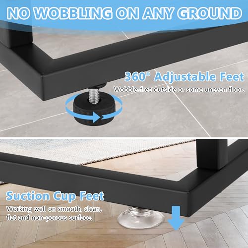 Standing Towel Racks for Bathroom, 2 Tier Bathroom Floor Free Standing Towel Rack, Tall Enough Pool Bath Drying and Dispaly Outdoor Stand for Storage, Black Freestanding Blanket Holder, ALHAKIN