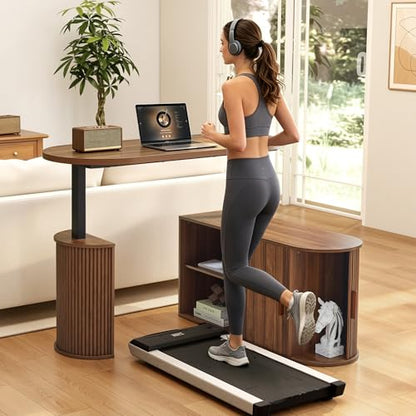 55" L Shaped Standing Desk with Storage, Oval Electric Desk Height Adjustable Executive Desk with File Drawer, Fluted Wood Desk Office Sit Stand up Desk for Work, Study, Writing, Walnut - color: 55'' L Shape Walnut