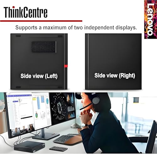 Lenovo ThinkCentre Tiny Business Desktop Mini PC, AMD Processor, 16GB RAM, 256GB PCIe SSD, 2X Display Port, USB 3.1 Gen 1, RJ-45, Wi-Fi, Windows 11 Pro, Black - size: 16GB RAM | 256GB SSD