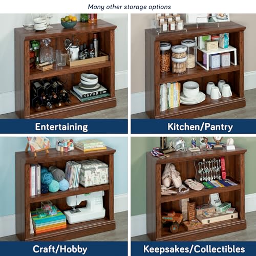 Sauder Miscellaneous Storage 2-Shelf Bookcase/ Book Shelf, Washington Cherry finish - color: Washington Cherry Finish