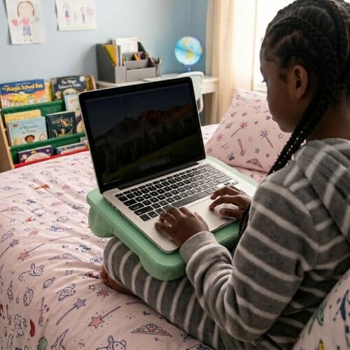 LAPGEAR Compact Lap Desk – Sage Green, Fits 14" Laptops - color: Sage Green, size: 14″ Laptop (Compact)
