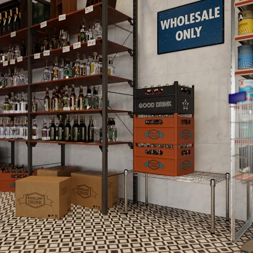 14" Deep x 30" Wide x 14" Height Wire Shelving Kit | 1-Tier | NSF Commercial Storage Rack Unit - size: 14" Deep x 30" Wide