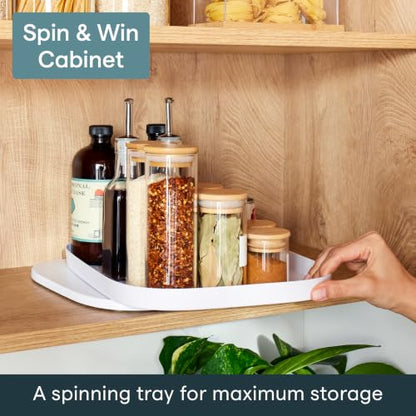 YouCopia MagicTrack Rectangle Turntable, Lazy Susan Max Cabinet Organizer - size: Turntable