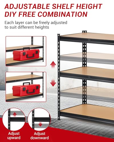 Heavy Duty 3-Tier Adjustable Metal Storage Shelving Unit – 60" L x 24" W x 36" H, 1320 lbs Capacity, Industrial Freestanding Utility Rack for Garage, Basement, Workshop, Warehouse - size: 150*60*91.2