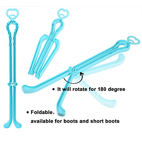 ONEDONE Folding Boot Stands Adjustable Boot Clips for Tall Knee High Shoes - color: Multi-5