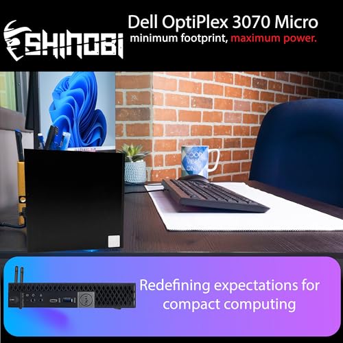 Dell OptiPlex 7070 Micro PC | Intel Core i5-9500T | 32GB RAM | 1TB NVMe | Windows 11 Pro | Built in AX210 WiFi 6E+BT 5.3 | Mini PC | Pc Monitor Mount (Renewed) - style: 32GB RAM + 1TB NVME