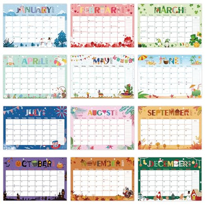 Guasslee Desk Calendar 2026-2029,36 Months Calendar Runs from 2026 Jun. to 2029 May, 17"x11.5" Monthly Desktop/Wall Planner with Thick Paper and Notes for Home School & Office - color: Jun 36month blue, size: 17"x11.5"