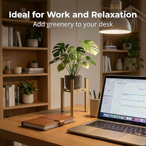 Adjustable Plant Stand Indoor, Metal Stable Plant Holder, Modern Plant Stands Fits 5-6-7-7.5" Pots for Home & Office (Without Pots) - color: Light Khaki