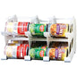 FIFO Countertop Mini Can Tracker Holds 30 Standard 10-24 Oz Can Sizes, White| Stackable & Adjustable Can Organizer for Pantry, USA Made, White - size: 1 Pack, style: 30 can