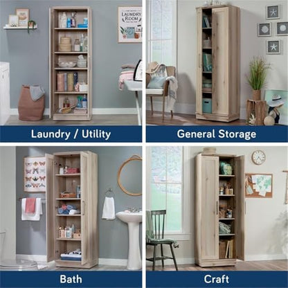 Sauder HomePlus Two Door Storage Cabinet/Pantry Cabinet, Pacific Maple Finish | Two Door - color: Pacific Maple
