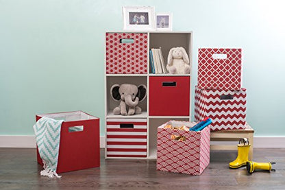 DII Poly-Cube Storage Collection Hard Sided, Collapsible Solid, Large, Rust - color: Rust, size: Large Square, 13x13x13"