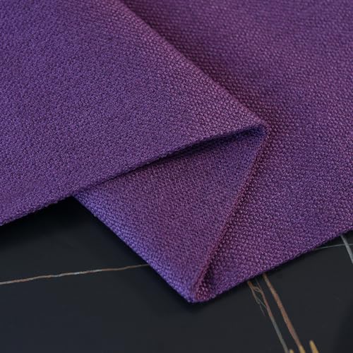 4 Piece 12 x 18 inch Soft Faux Linen Place Mats Heat Resistant Dining Table Place Mats Cloth Kitchen Table Mats 12x18 Dark Purple - color: Dark Purple, size: Rectangular Placemats 12" x 18"