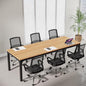 Tribesigns 6.5 FT Conference Room Table, 78.74" W x 27.56" D Large Office Conference Table, Modern Seminar Meeting Table Desk for Boardroom, Meeting Room (1, Natural) - color: Natural