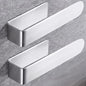 Taozun Adhesive Towel Bar Stainless Steel Hand Towel Holder 2 Pack Silver | Towel Rack, Easy to Install, No Drilling, Sturdy, Holds Well, Space Saver, for Bathroom/Bath/Kitchen/RV, Stick on Smooth Wall - color: Silver, size: 8-inch(2 Pack)