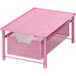 Simple Houseware Stackable Cabinet Basket Drawer Organizer, Pink - color: Pink, size: 1-Tier