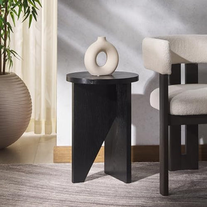 SAFAVIEH Couture Collection Bonaclara Black 2-Leg Accent Table - color: Black