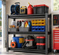 Garage Shelving, Heavy Duty Storage Shelves, Adjustable Boltless Units | Metal Shelving with Double Layer Posts, Industrial Steel Shelving for Garage Basement Warehouse Kitchen, Black, 31H*31W*14D - size: 31W*31H*14D-3T