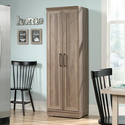 Sauder HomePlus Storage Cabinet/ pantry cabinets, Salt Oak finish - color: Salt Oak