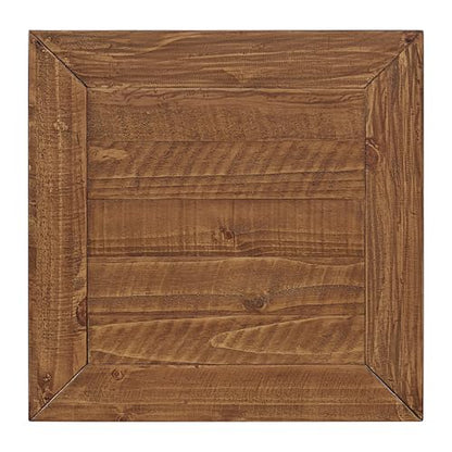 Monterey Farmhouse Rustic End Table, Solid Pine Wood Coastal Side Table with Drawer and Shelf. Black and Honey. | Farmhouse Rustic, Coastal Side Table, Drawer and Storage Shelf - color: Black and Honey