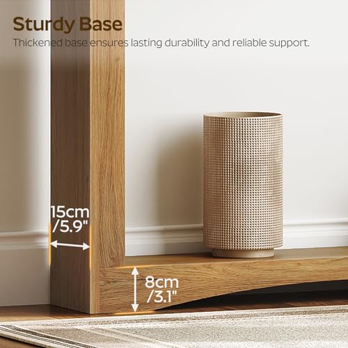 Narrow Console Table, 5.9'' Thin Entryway Table, Behind Couch Table for Small Spaces, Small Farmhouse Hallway Table, for Living Room, Hallway, Foyer, Light Walnut CT19VV - color: Light Walnut