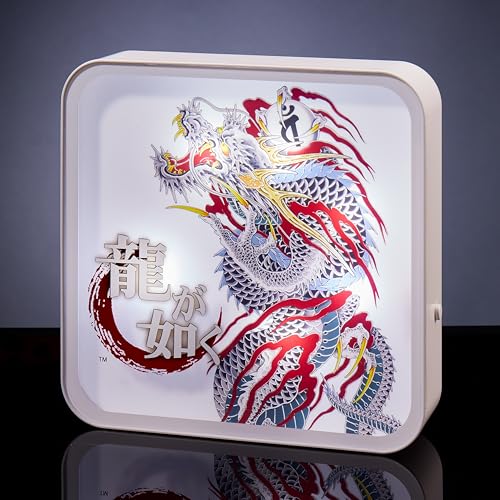 Numskull Official Yakuza Acrylic Logo Desk Lamp Wall Light for Bedroom, Office, Home, Study, Work - color: Yakuza